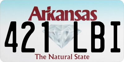 AR license plate 421LBI