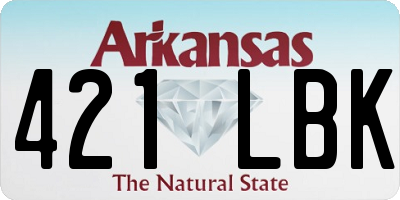 AR license plate 421LBK