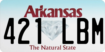 AR license plate 421LBM