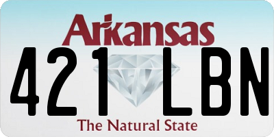 AR license plate 421LBN