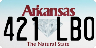 AR license plate 421LBO