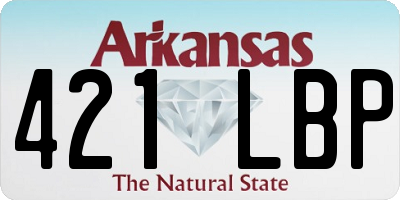 AR license plate 421LBP