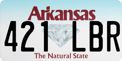 AR license plate 421LBR