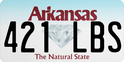 AR license plate 421LBS