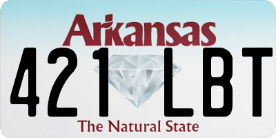 AR license plate 421LBT