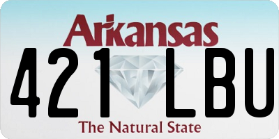 AR license plate 421LBU