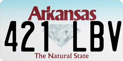 AR license plate 421LBV
