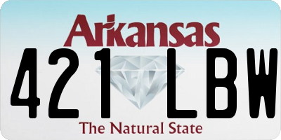 AR license plate 421LBW