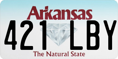 AR license plate 421LBY