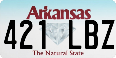 AR license plate 421LBZ
