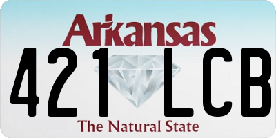 AR license plate 421LCB