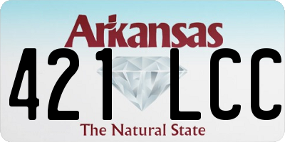 AR license plate 421LCC