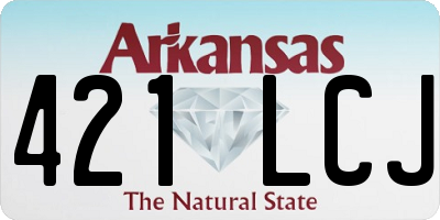 AR license plate 421LCJ