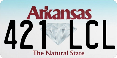 AR license plate 421LCL