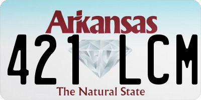 AR license plate 421LCM