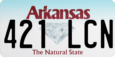 AR license plate 421LCN