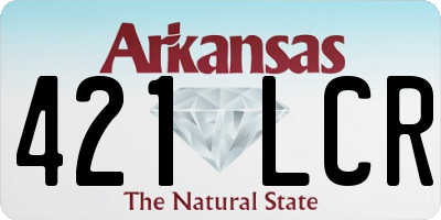 AR license plate 421LCR