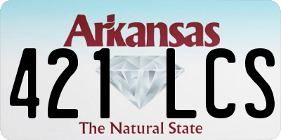 AR license plate 421LCS