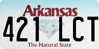 AR license plate 421LCT