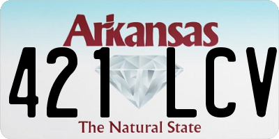 AR license plate 421LCV
