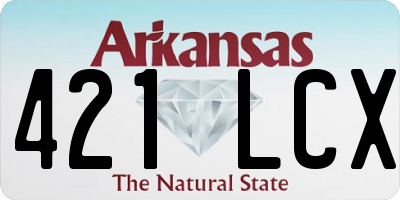 AR license plate 421LCX