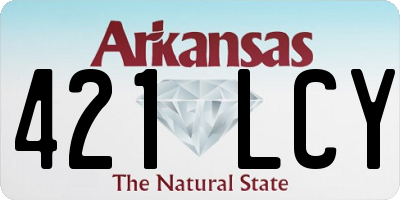AR license plate 421LCY