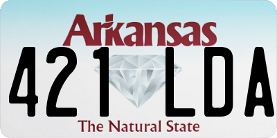 AR license plate 421LDA