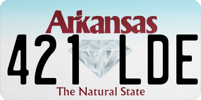 AR license plate 421LDE
