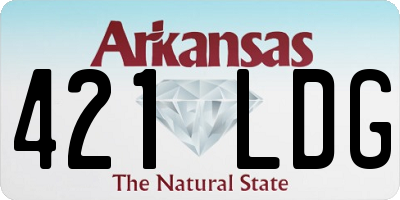 AR license plate 421LDG
