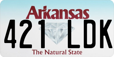 AR license plate 421LDK