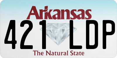 AR license plate 421LDP