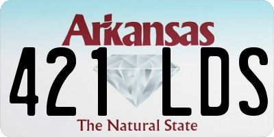 AR license plate 421LDS