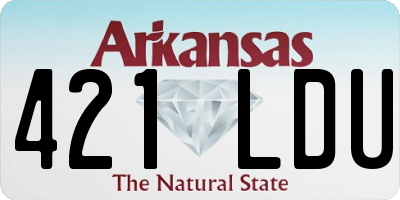 AR license plate 421LDU