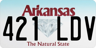 AR license plate 421LDV