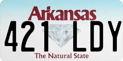 AR license plate 421LDY