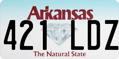 AR license plate 421LDZ