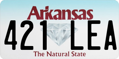 AR license plate 421LEA