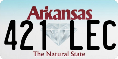 AR license plate 421LEC