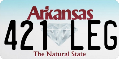 AR license plate 421LEG