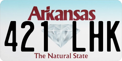 AR license plate 421LHK