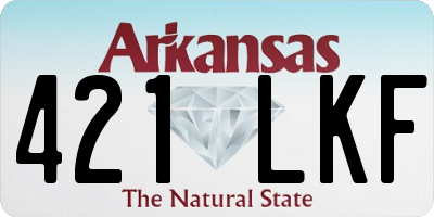 AR license plate 421LKF