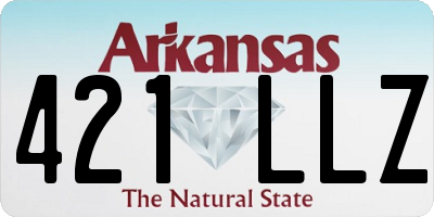 AR license plate 421LLZ