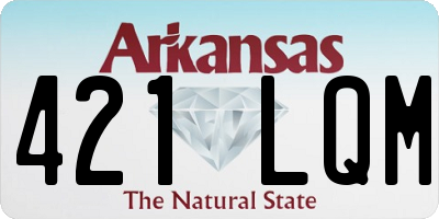 AR license plate 421LQM