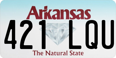 AR license plate 421LQU
