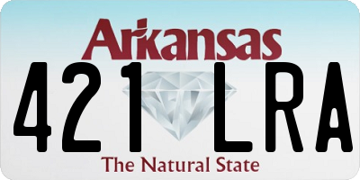AR license plate 421LRA