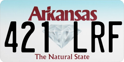 AR license plate 421LRF