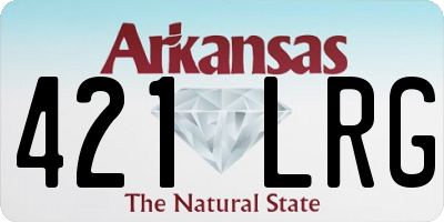 AR license plate 421LRG