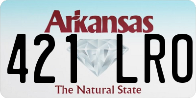 AR license plate 421LRO