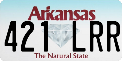 AR license plate 421LRR