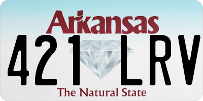 AR license plate 421LRV